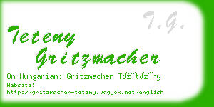 teteny gritzmacher business card